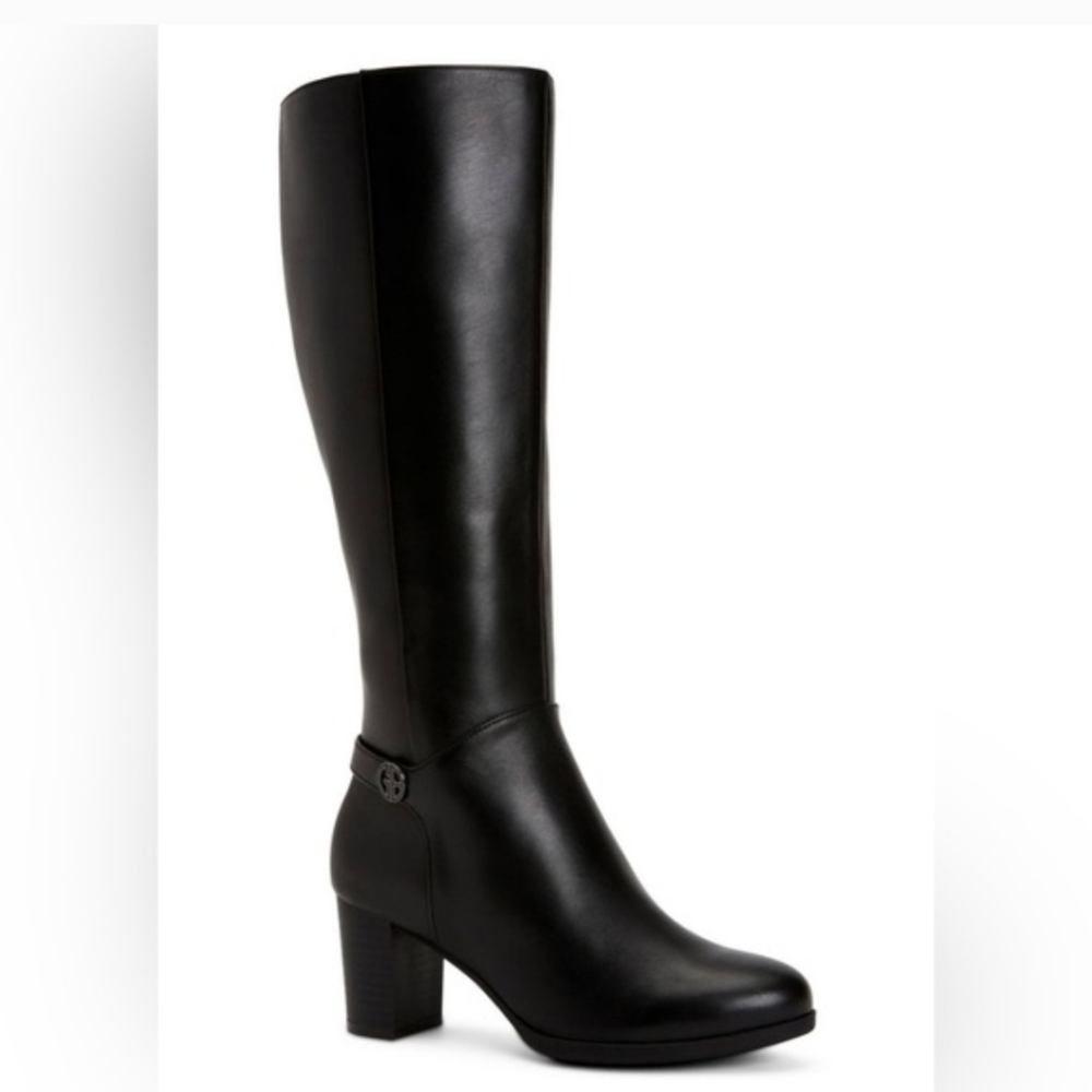 Gianni Bernini Wide Zip-up Boots, NWOB